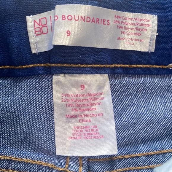 No boundaries womens blue jeans skinny jeans size 9 54% cotton 19% rayon - Picture 4 of 6